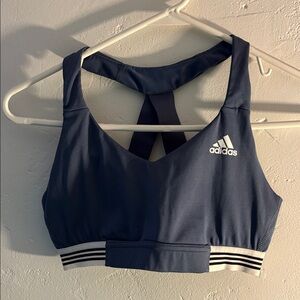 Adidas padded Blue sports bra size small